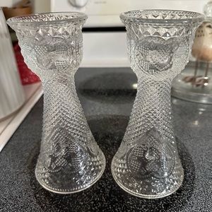 Fostoria by Avon candleholder set